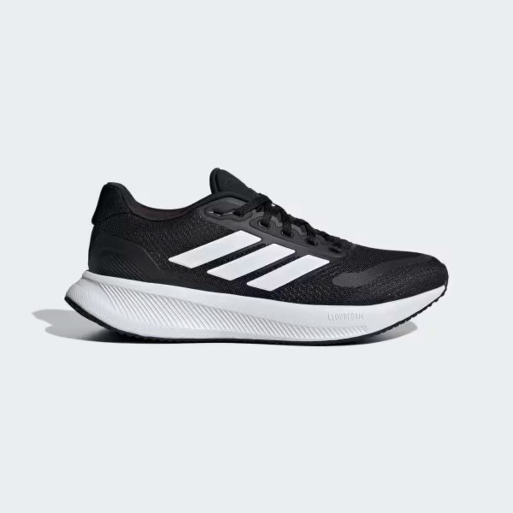 NWT adidas Runfalcon 5 IH7758 Men's Athletic Sneakers Mesh Black White Low Top 2